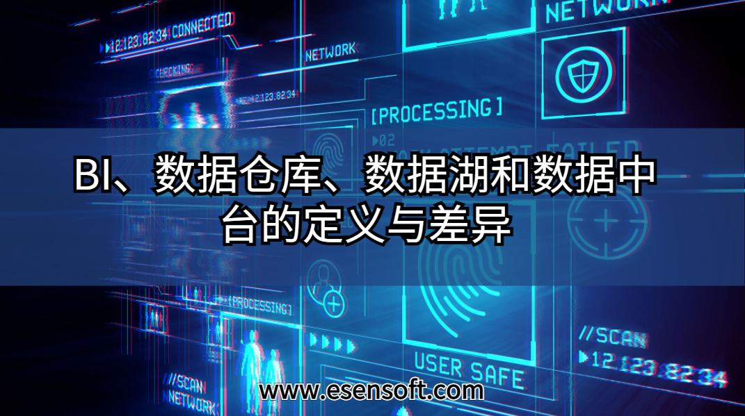 BI、数据仓库、数据湖和数据中台的定义与差异